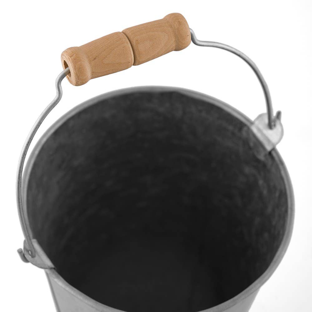 Galvanized Flower Bucket - Large