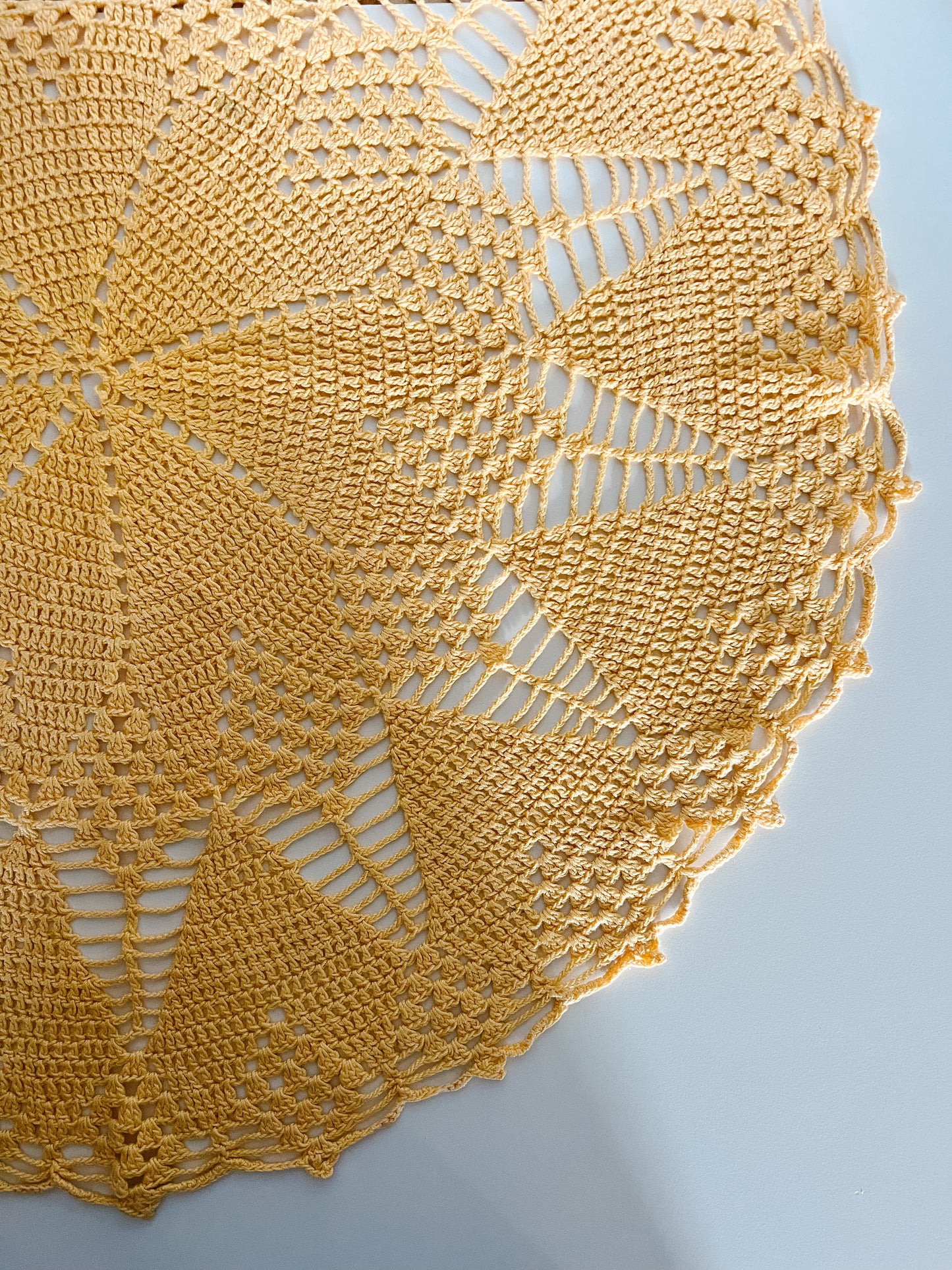 Large Yellow Doily