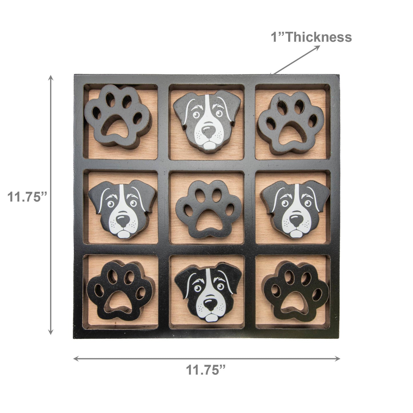 Dog Tic Tac Toe Gameboard