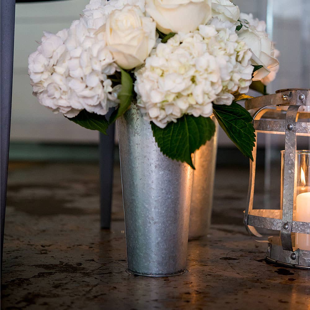 Galvanized Flower Bucket - Small
