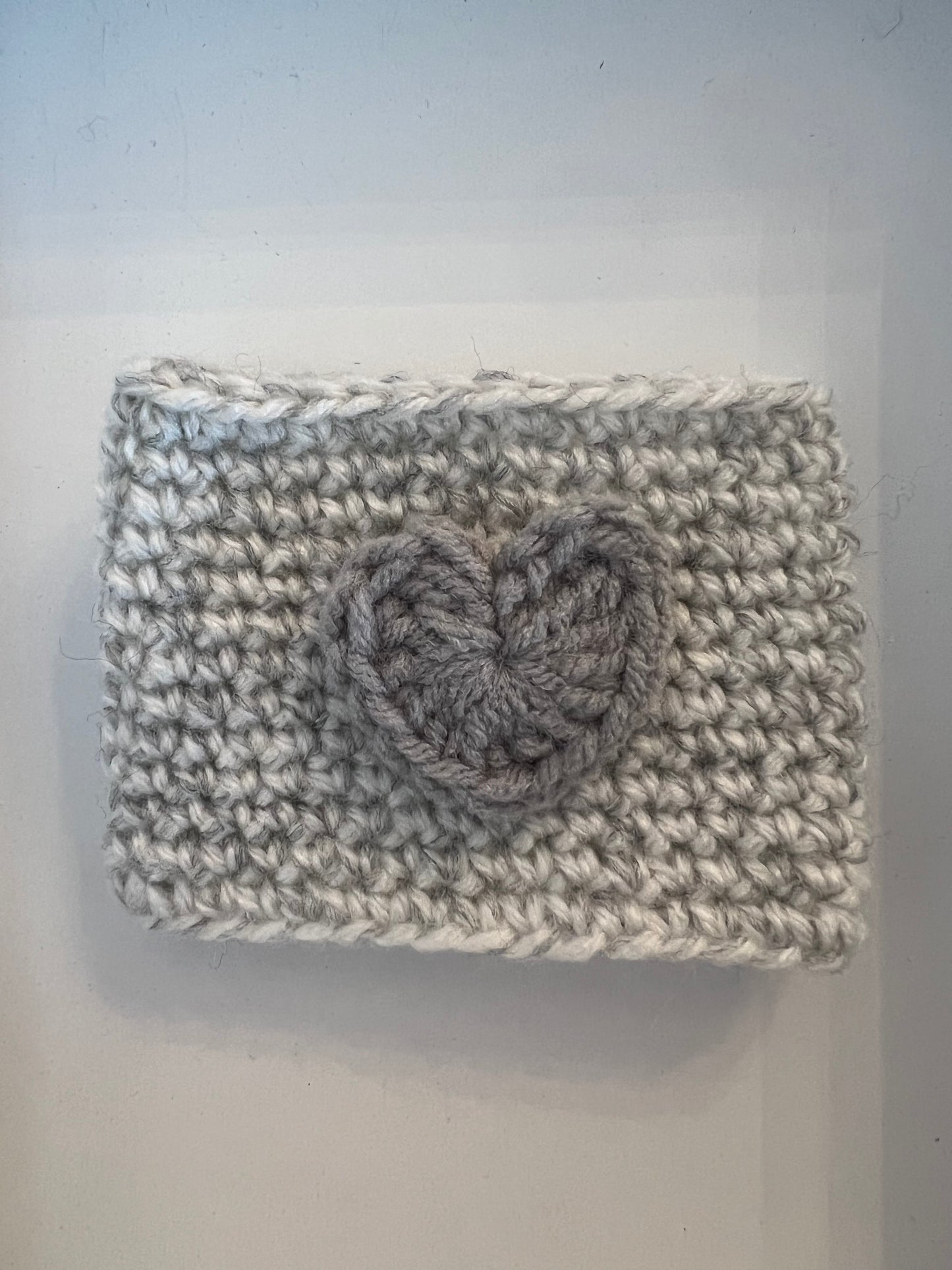 Crocheted Heart Cup Sleeve