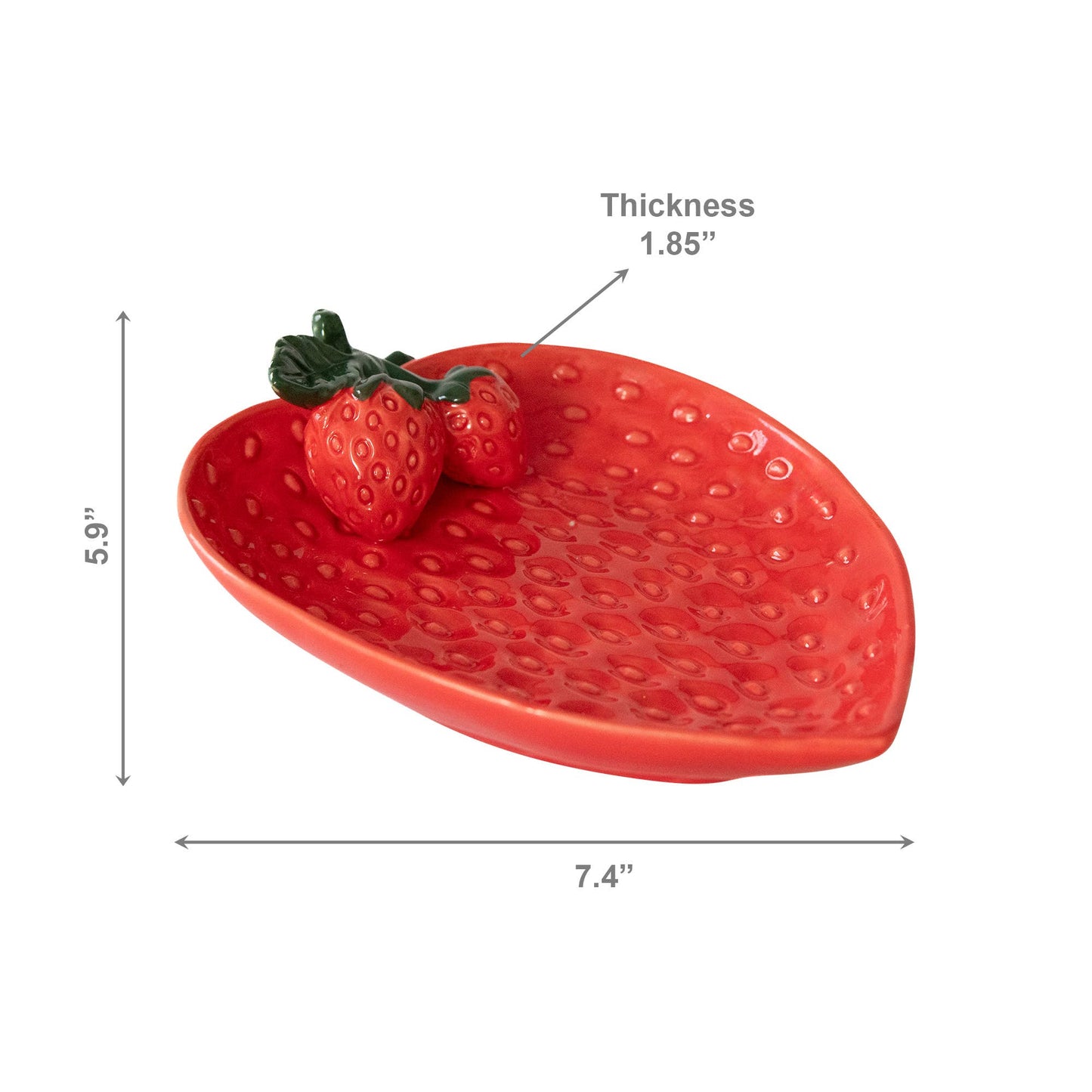 Porcelain Strawberry Plate