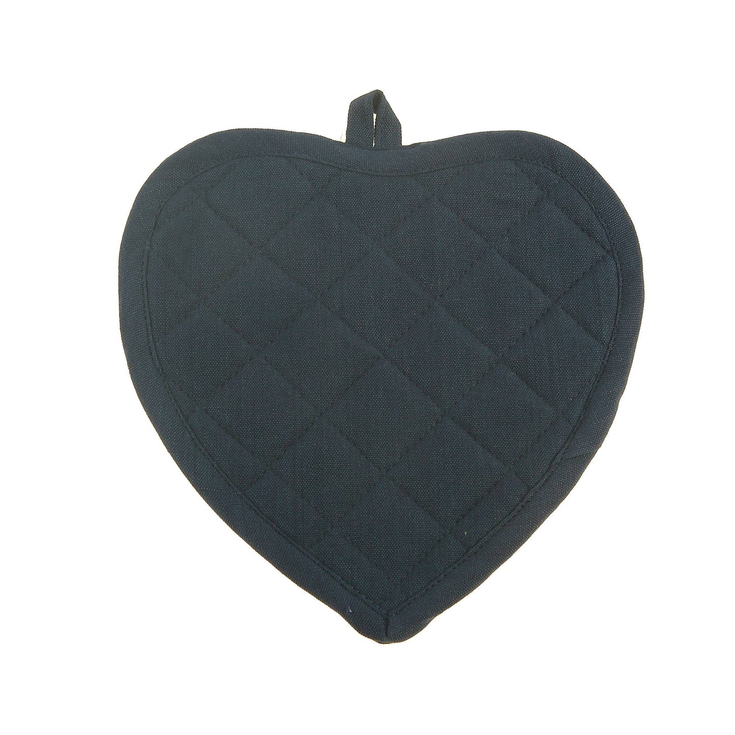Pot Holder Heart Shaped - Black