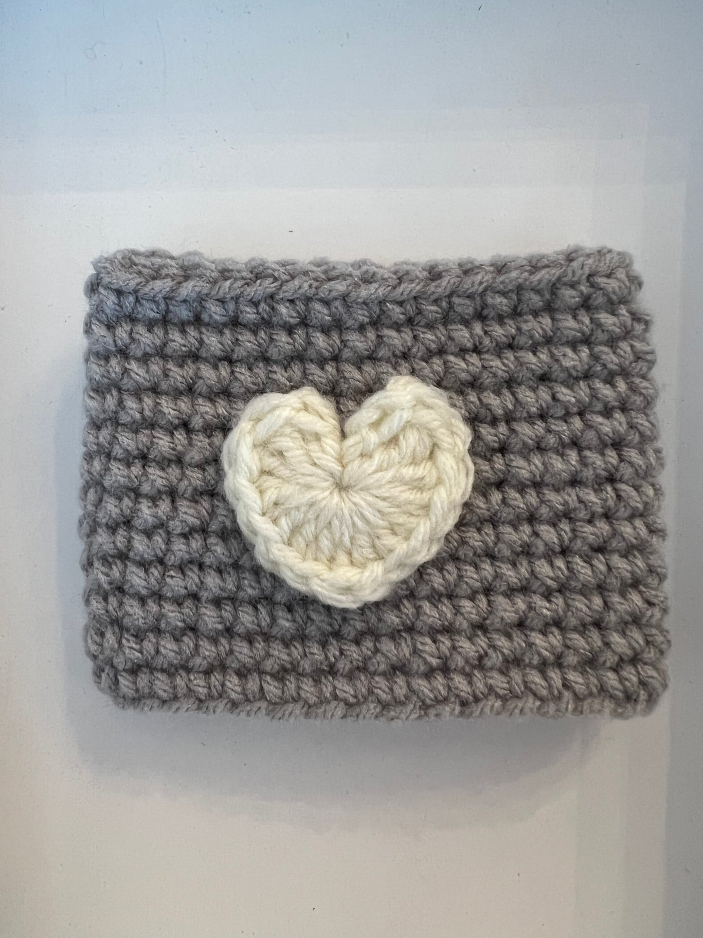 Crocheted Heart Cup Sleeve