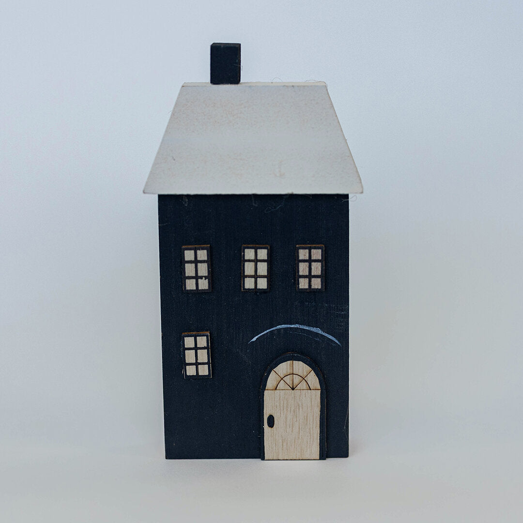 Black Wooden Decorative House