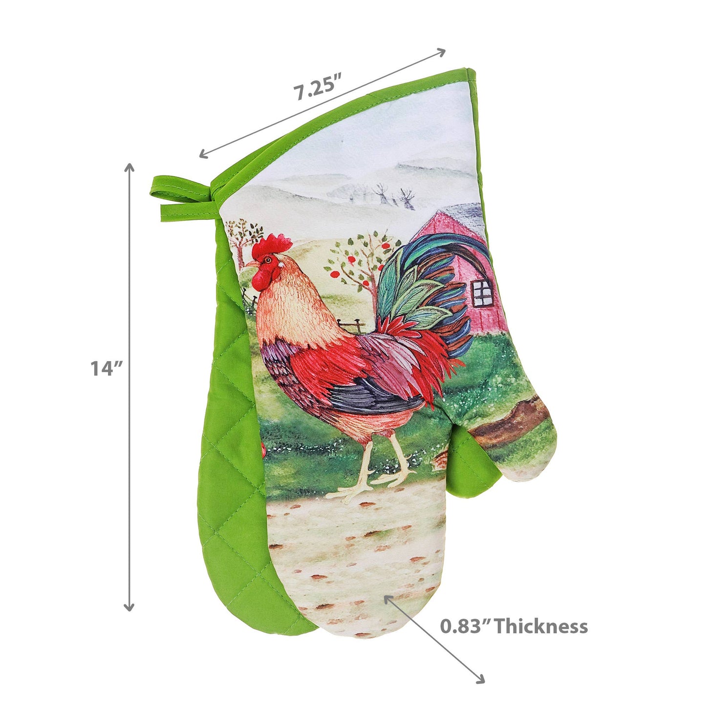 Rooster Oven Mitts - Set of Two