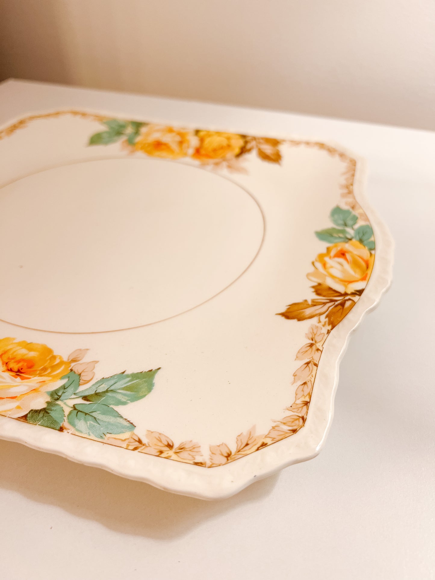 Autumn Rose Plate