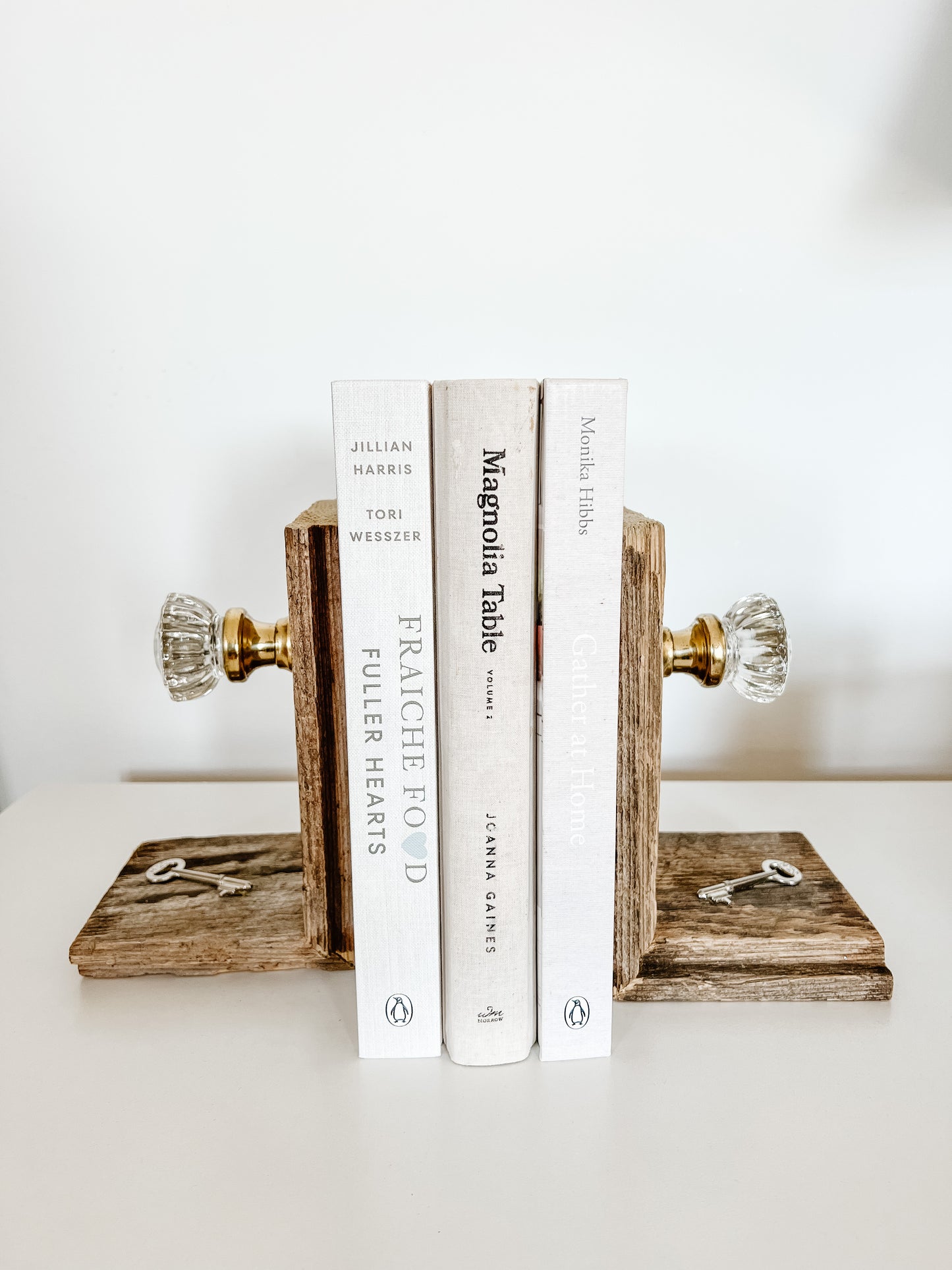 Vintage Glass Doorknob Bookends