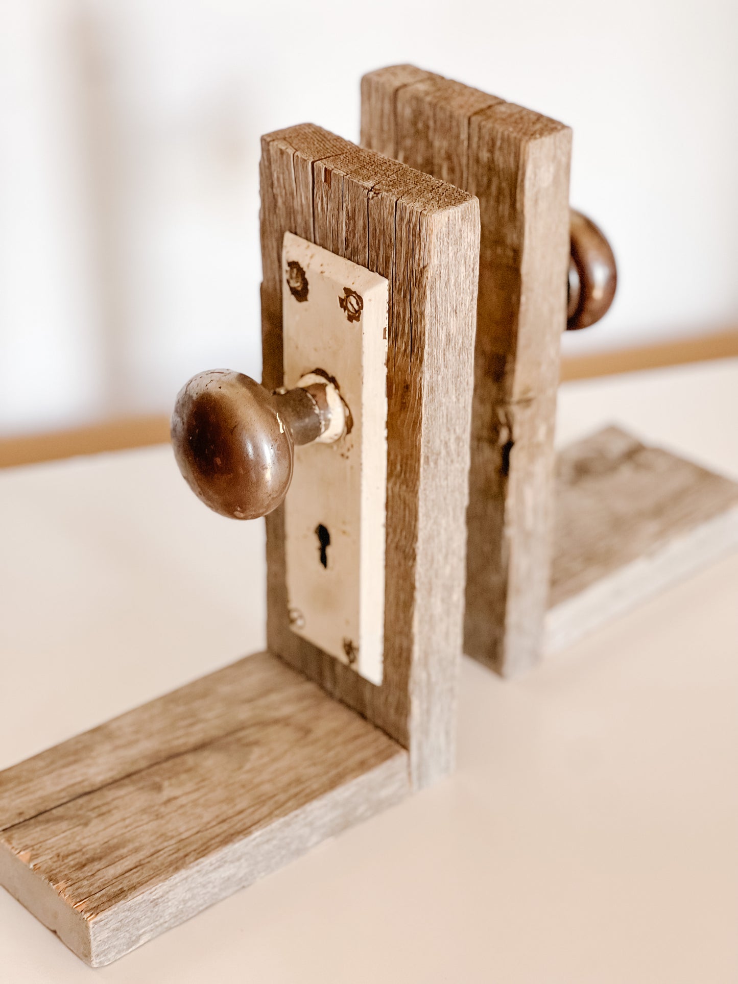 Vintage Doorknob Bookends
