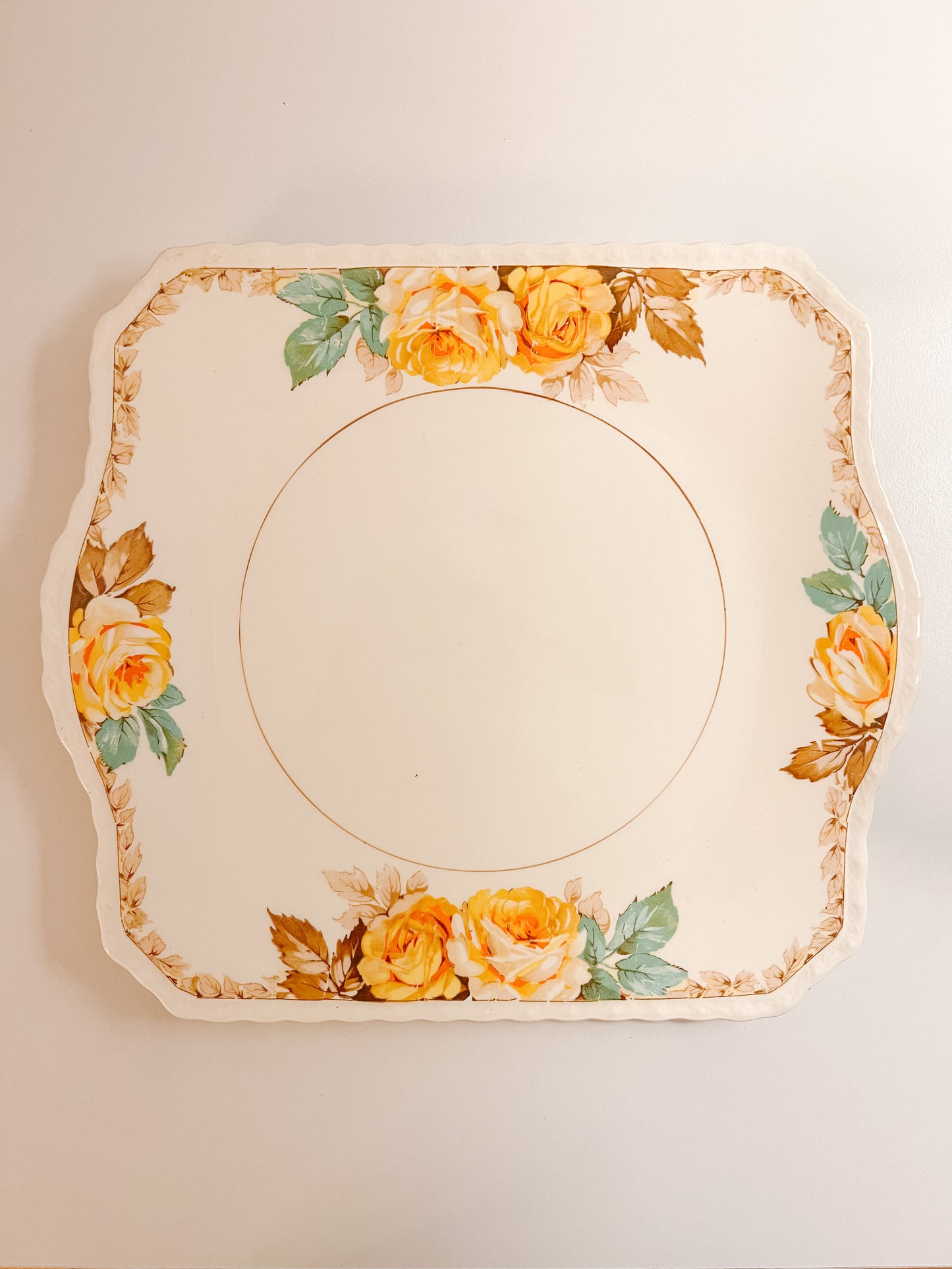 Autumn Rose Plate