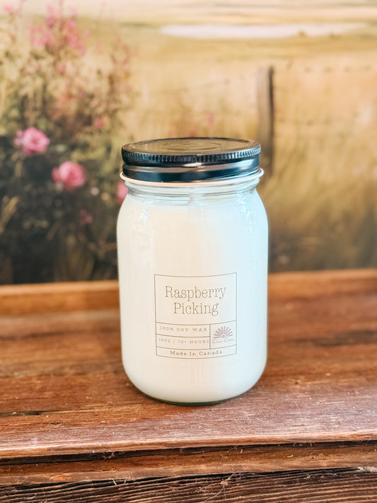 Raspberry Picking Candle