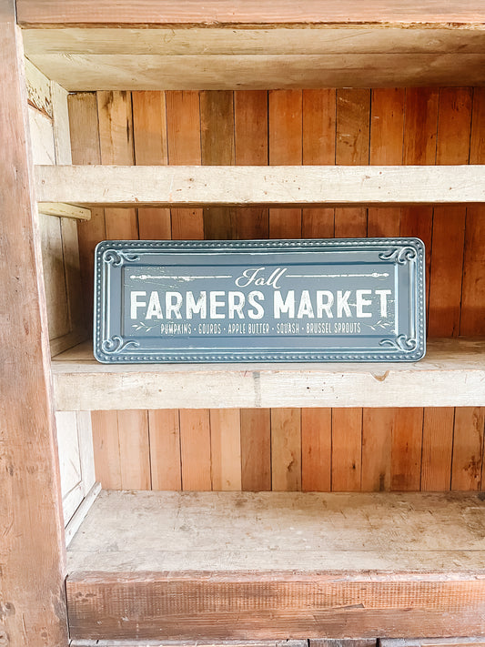 Fall Farmer’s Market - Metal Sign
