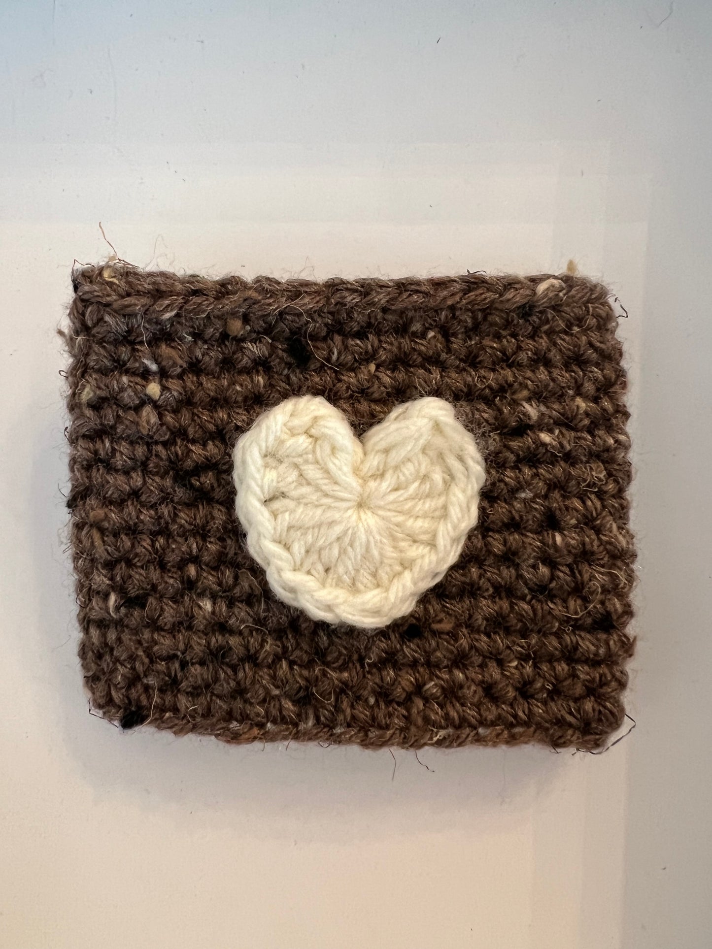 Crocheted Heart Cup Sleeve