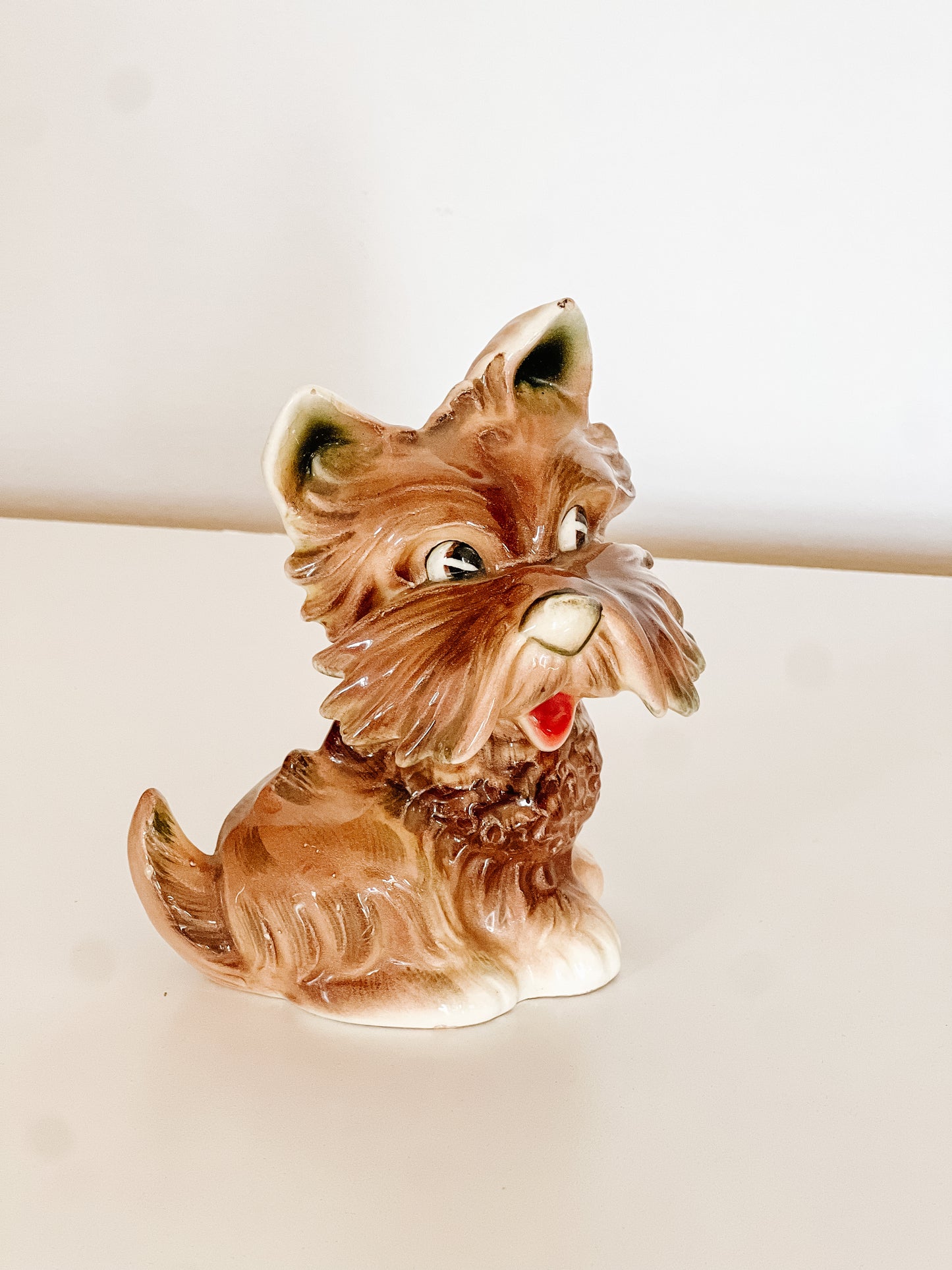 Vintage Porcelain Dog Figurine
