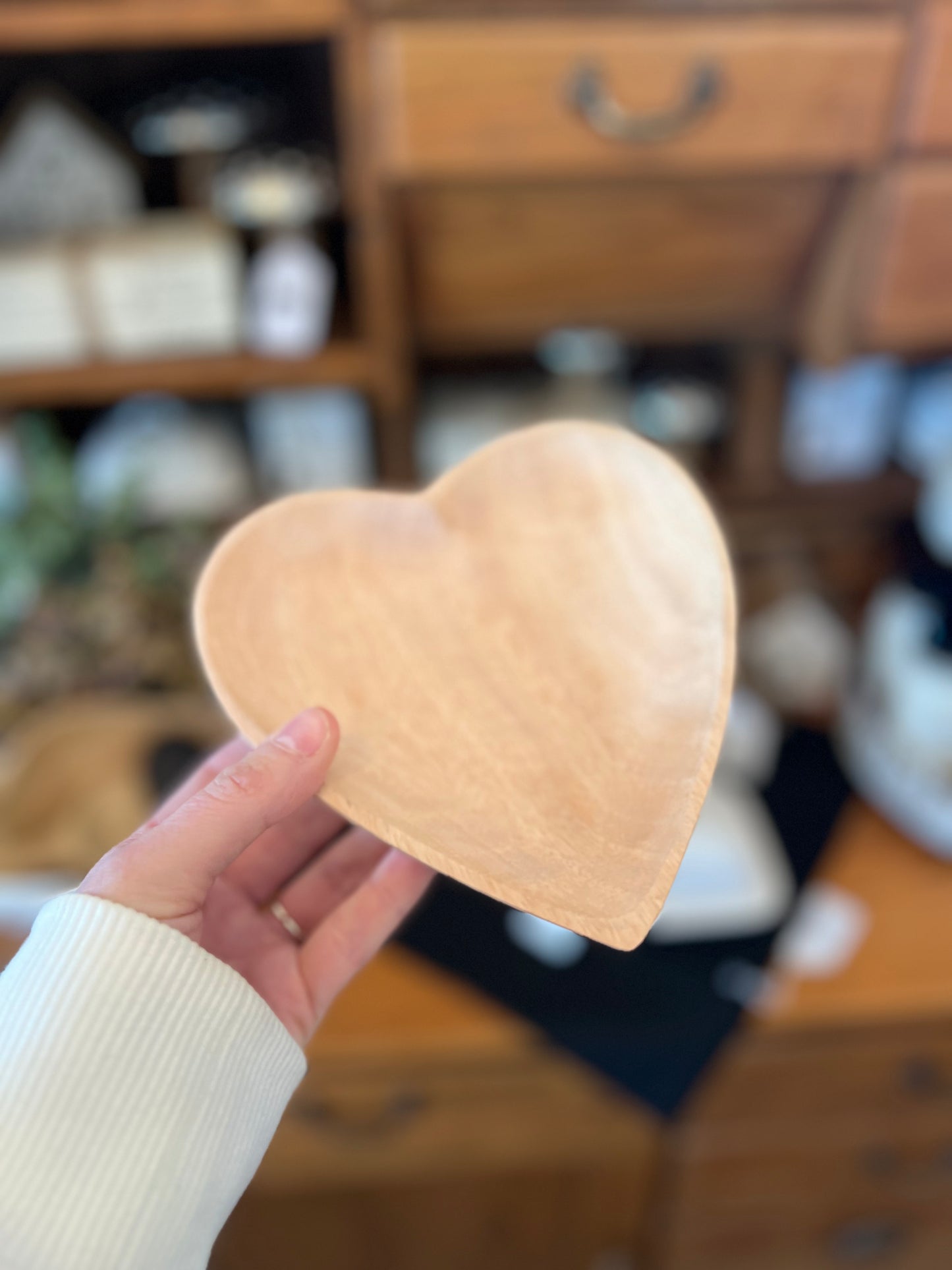 Wooden Heart Dish