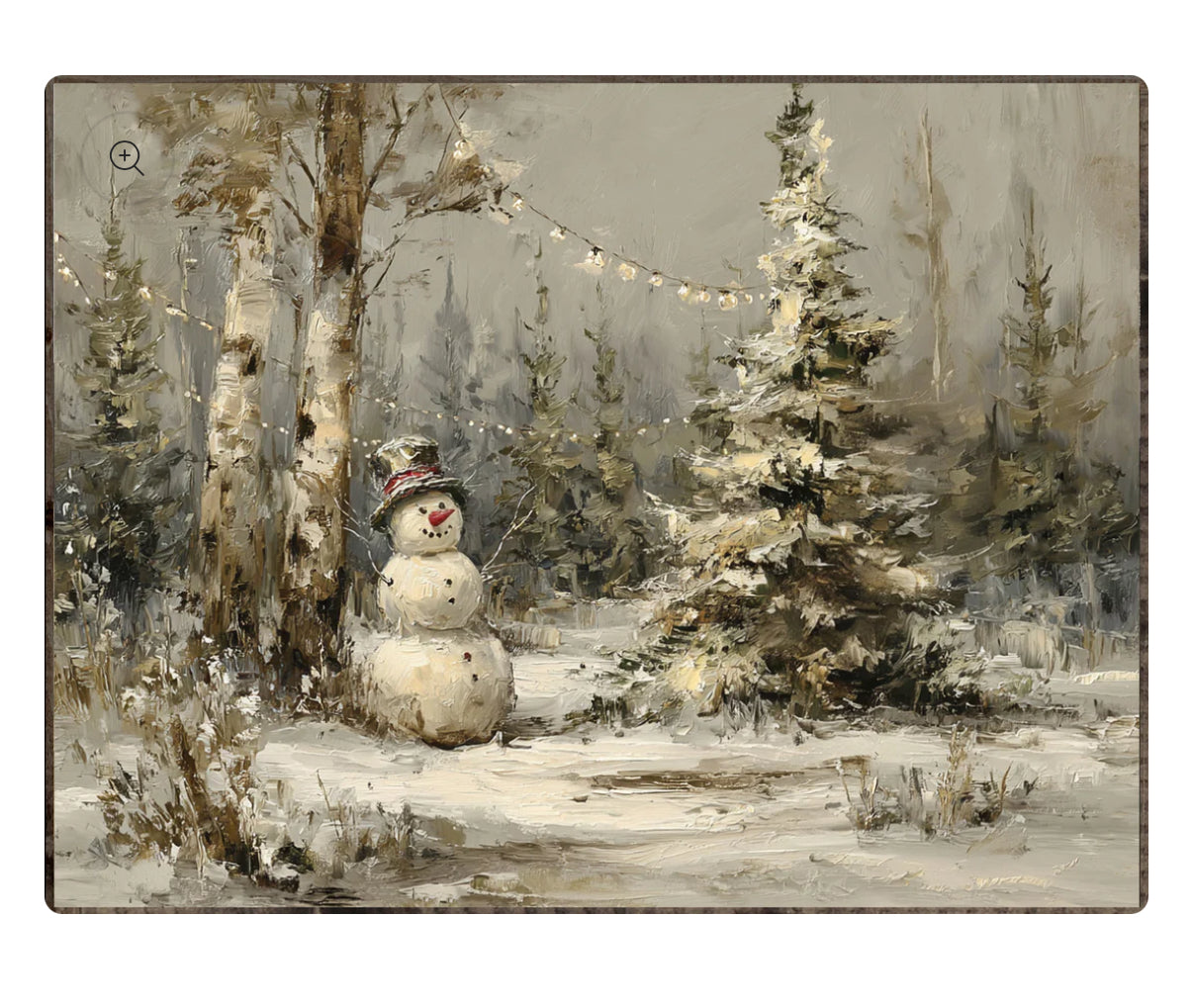 Winter Snowman Framed Print