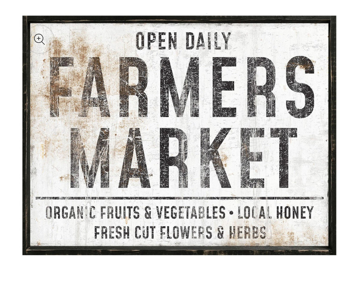 Farmer’s Market Framed Print