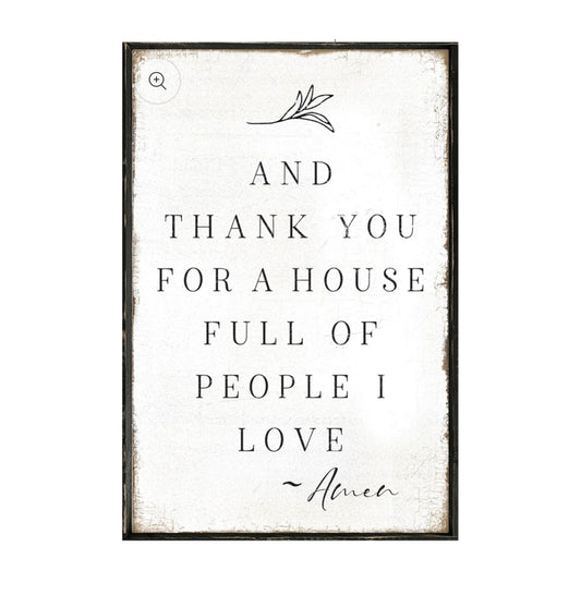 “And Thank You” Framed Print