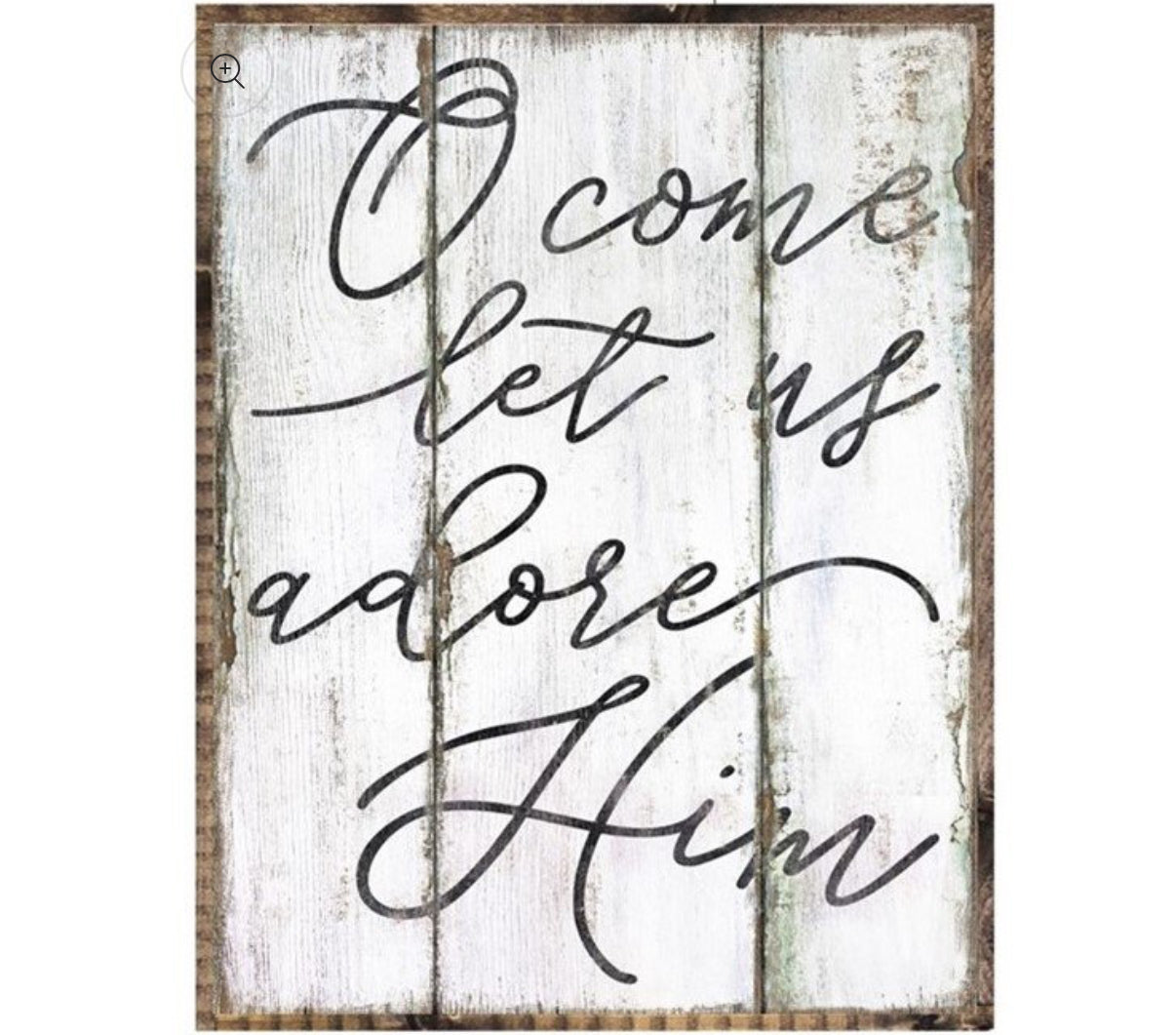 O Come Let Us Adore Framed Print