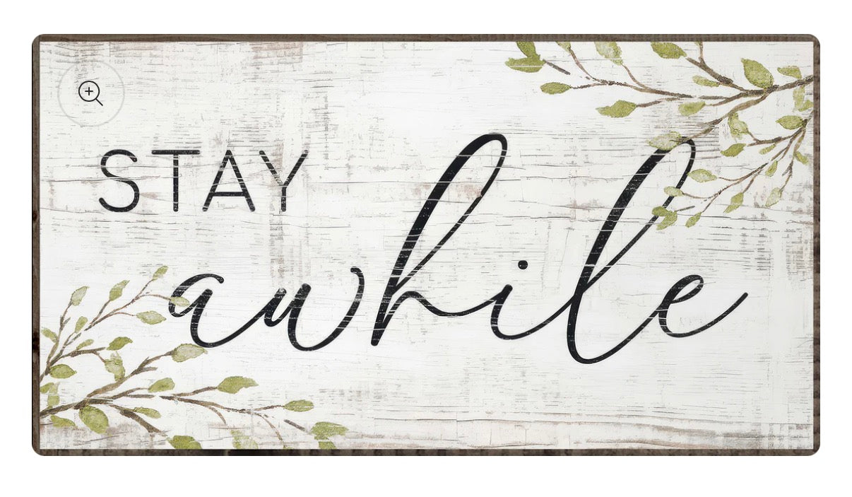 Stay Awhile Framed Print