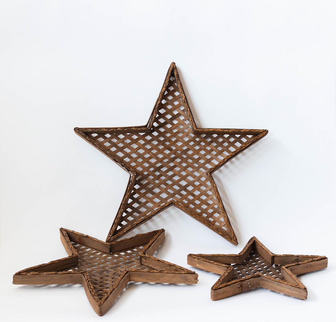 Woven Stars - Set of 3