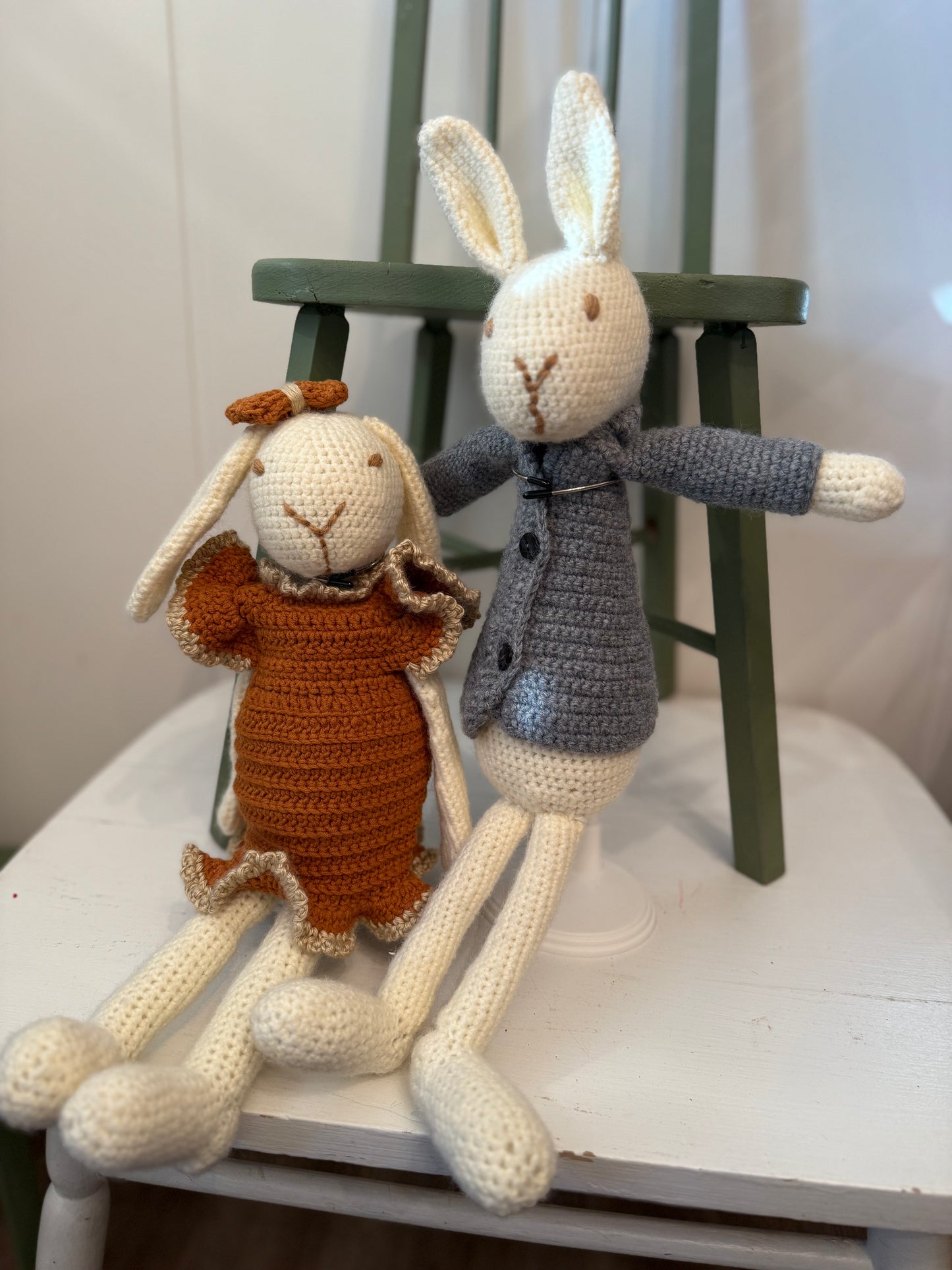 “Hoppy” & “Harold” Bunnies/Setof2