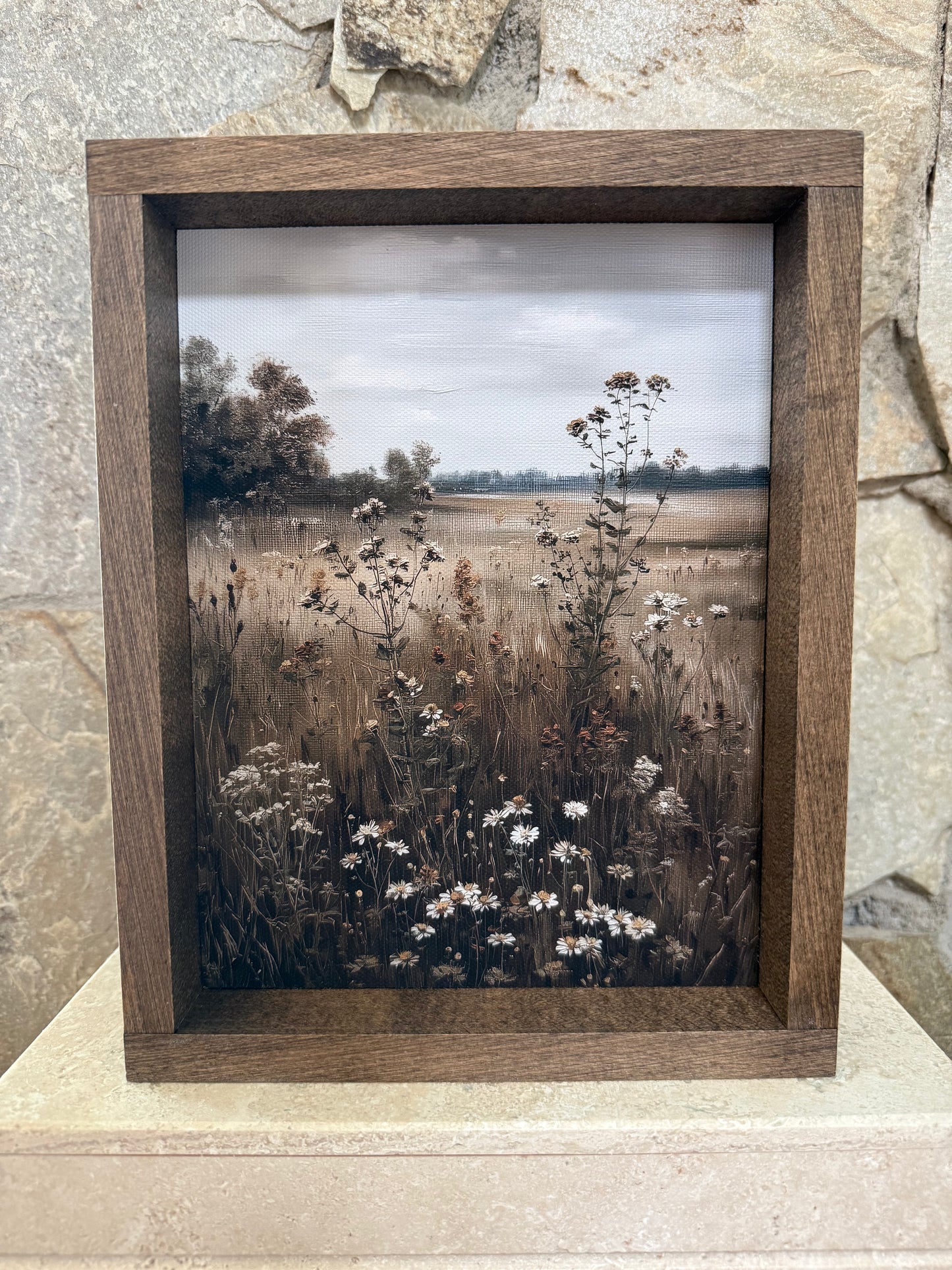 Fall Wildflower Framed Print (Vertical)
