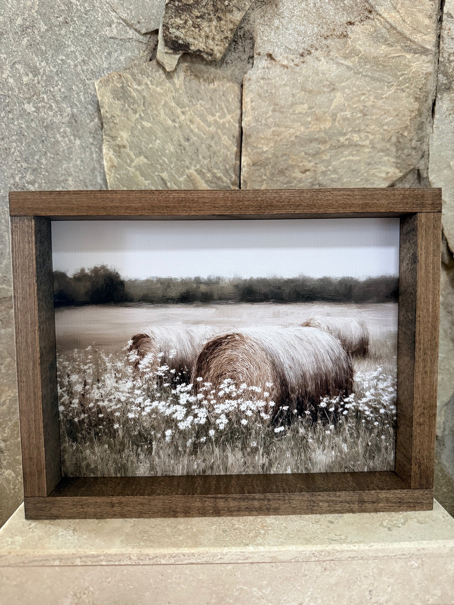 Hay Bales Framed Print