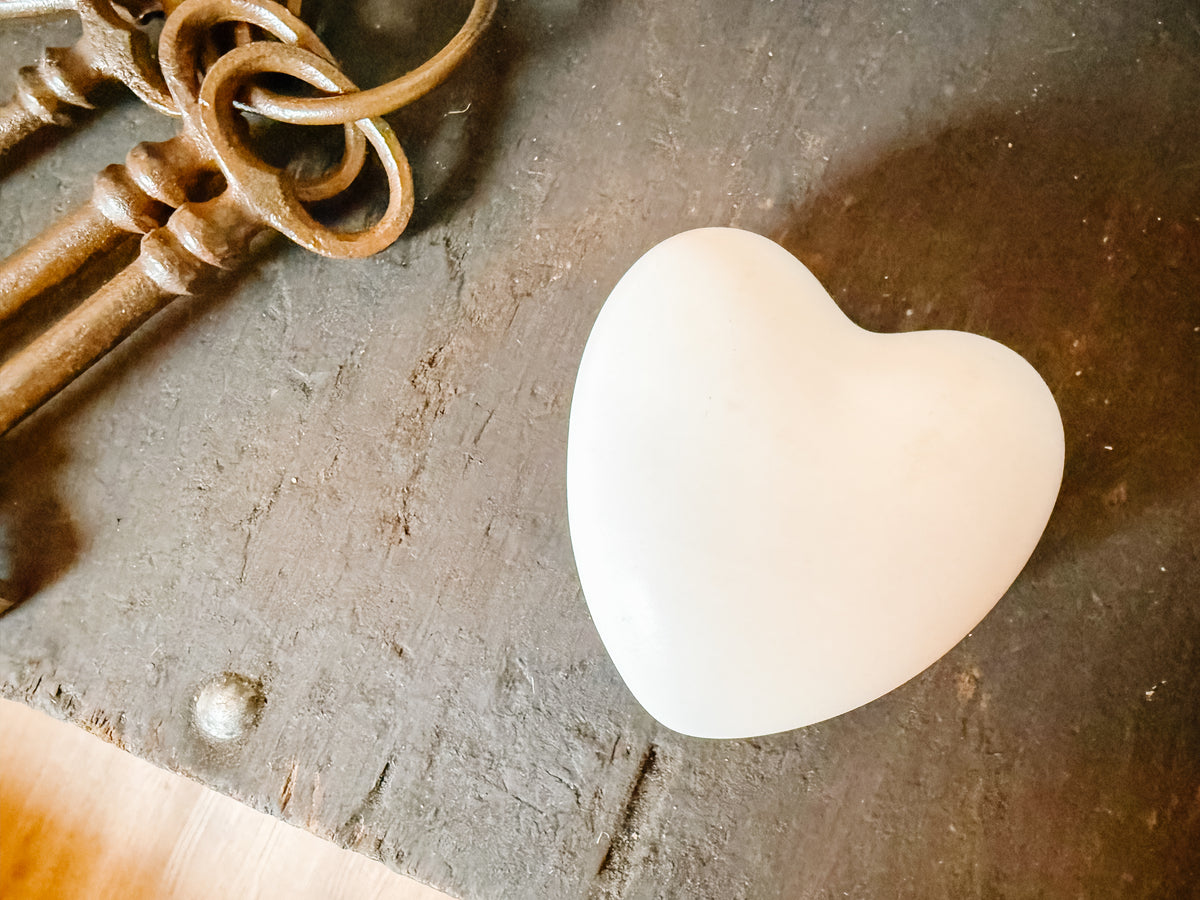 White Ceramic Heart