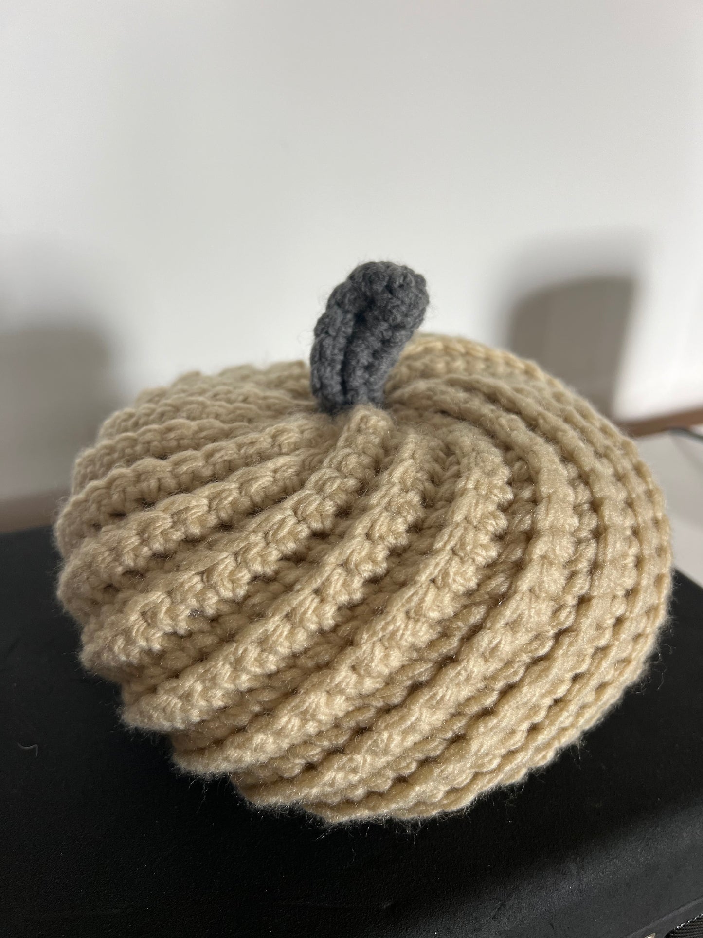 Crocheted Pumpkin - Beige - Lge.