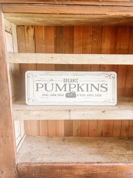 Pumpkins - Metal Sign