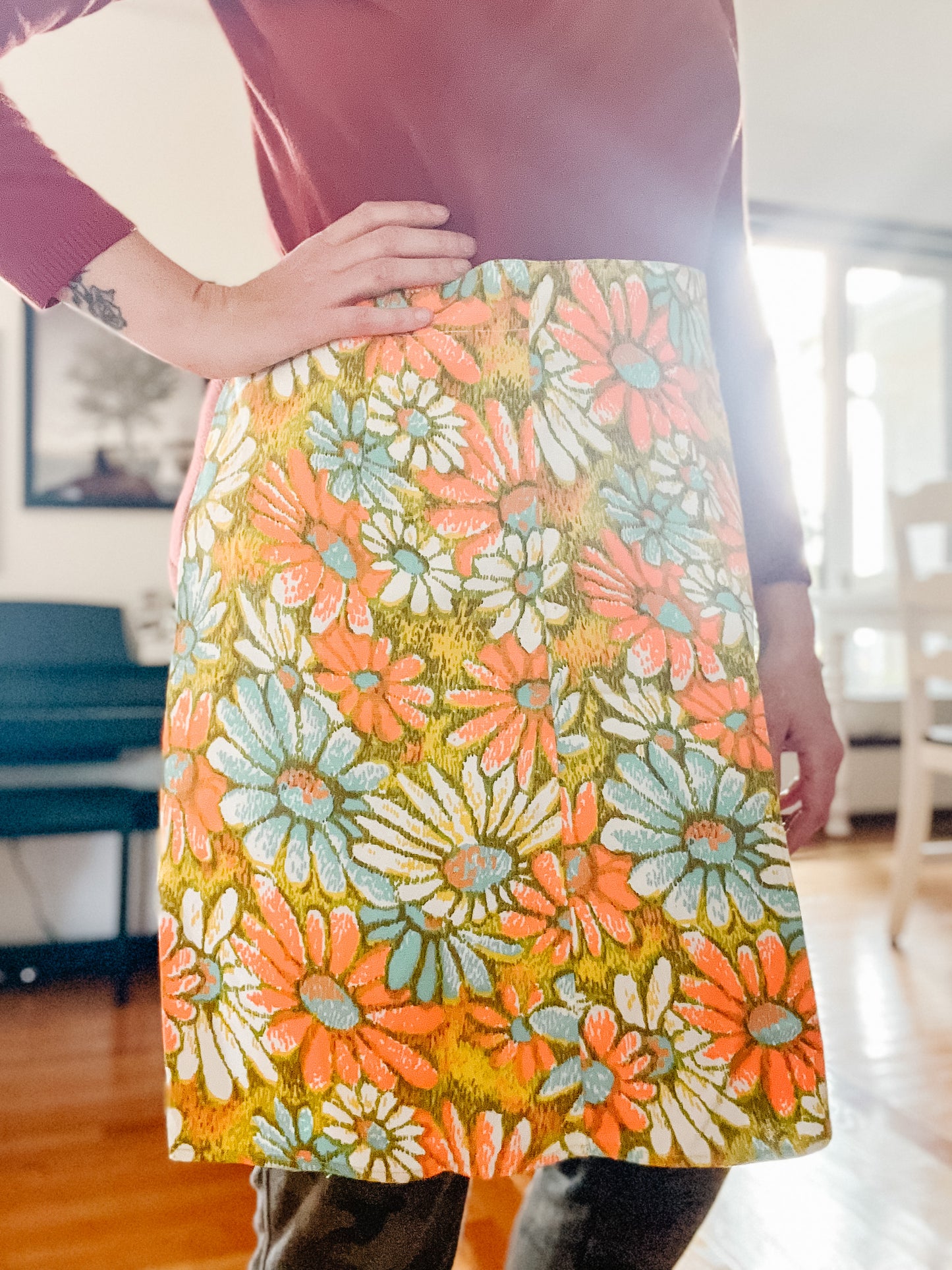 Vintage Floral Apron