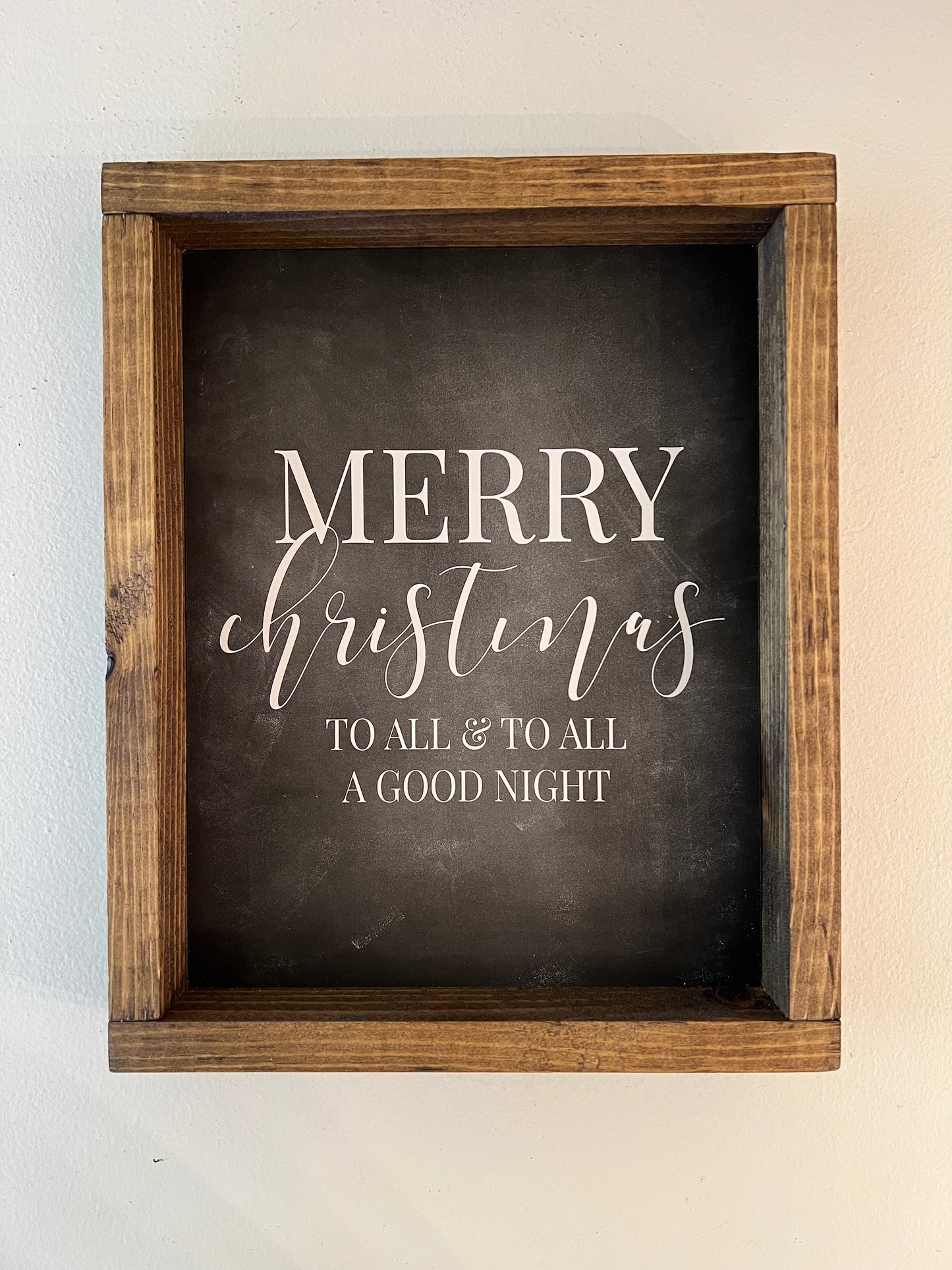 “Merry Christmas to All” Framed Print
