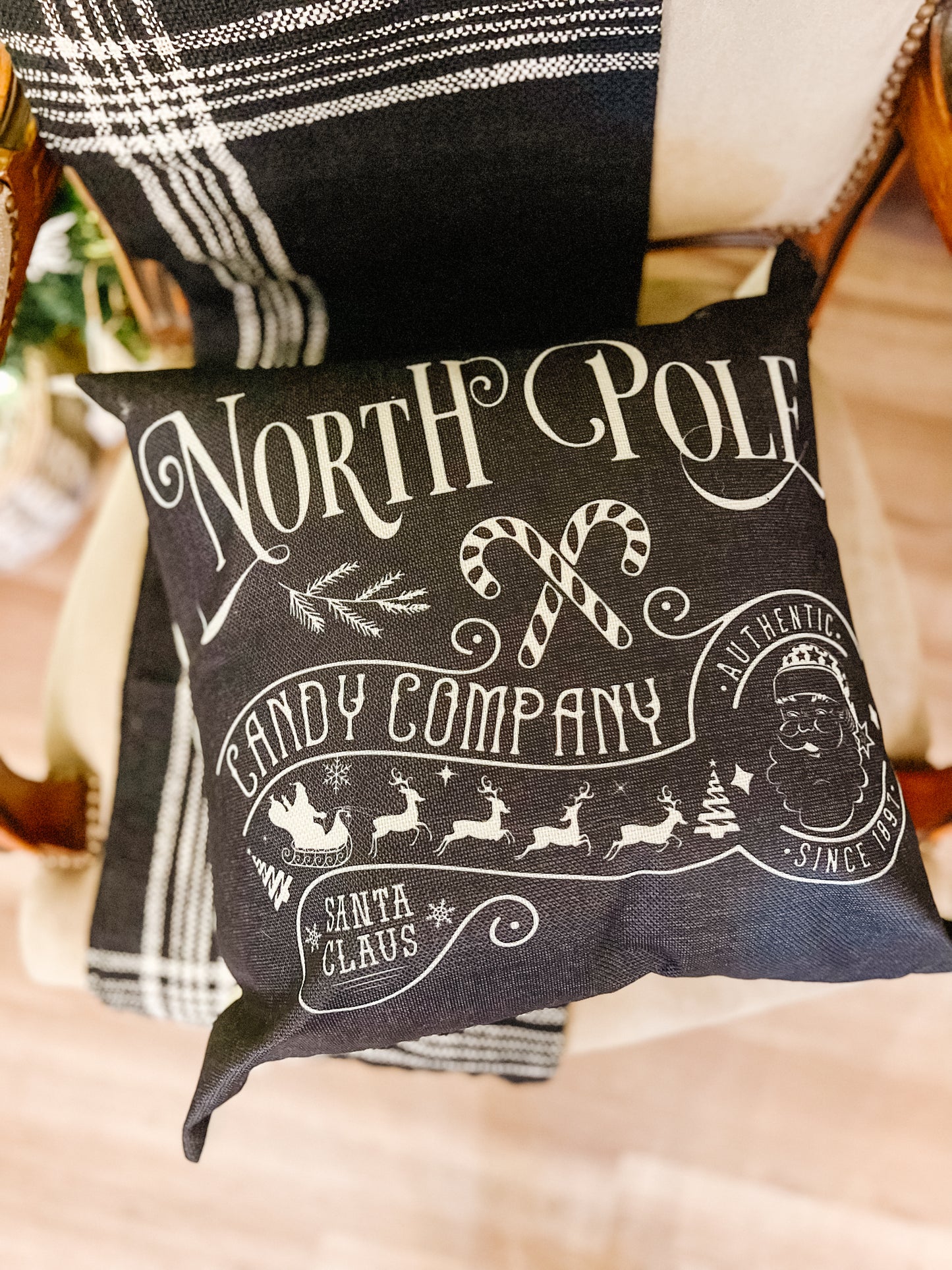 North Pole Candy Company Pillow