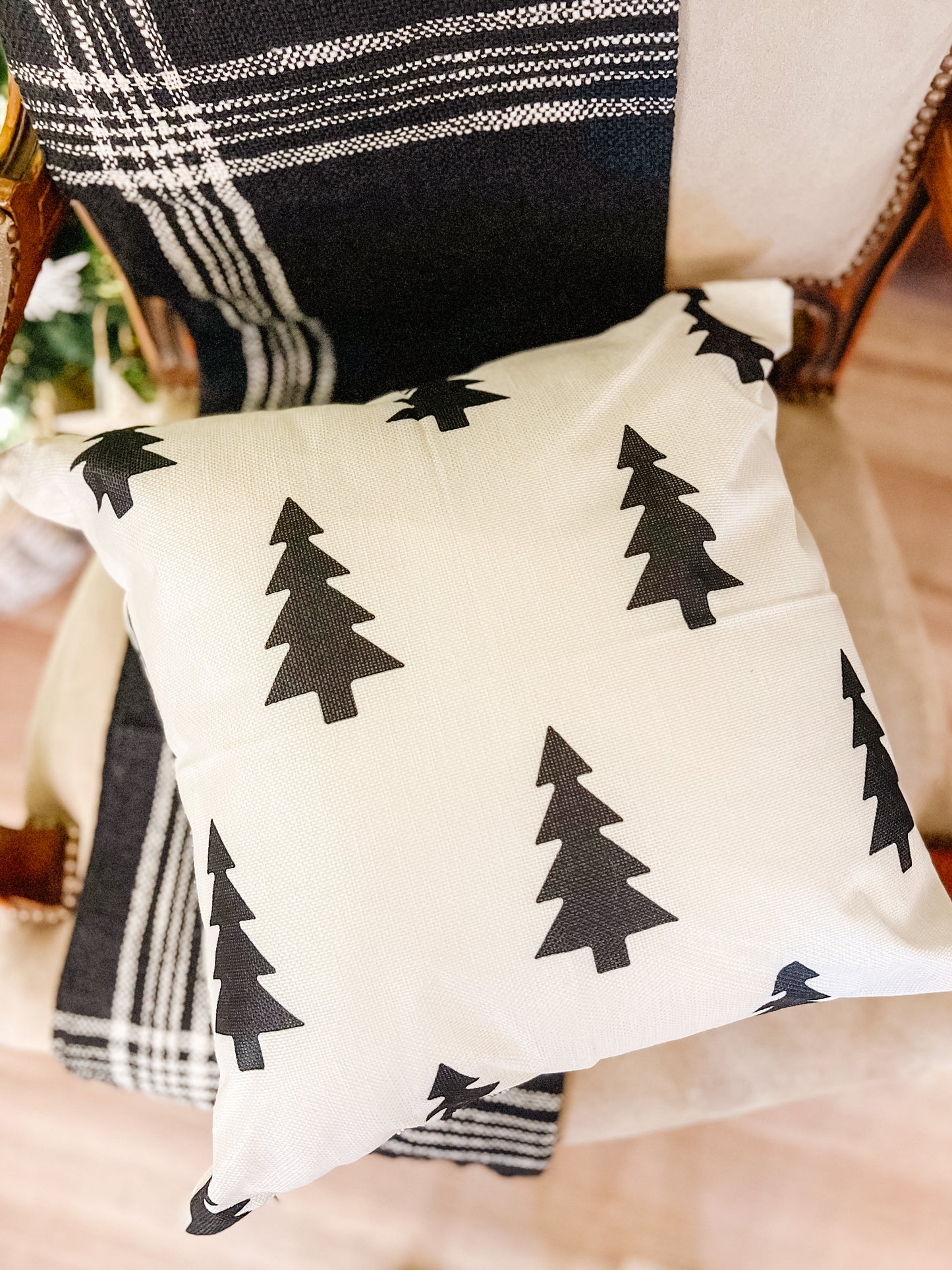 Black Trees Pillow