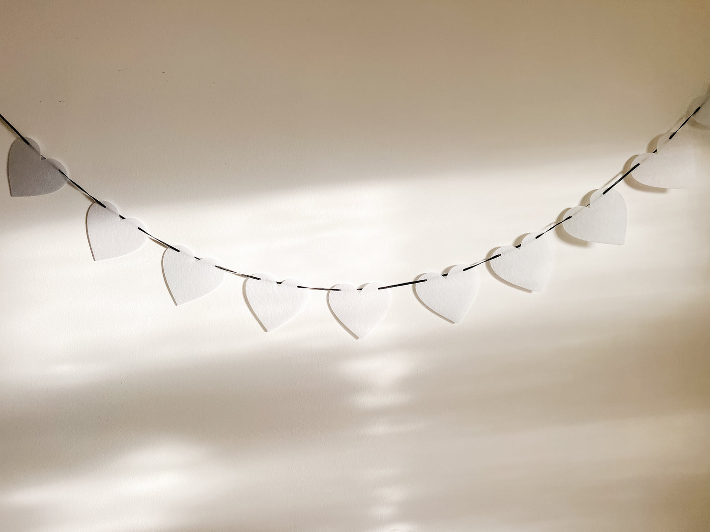 White Felt Banner