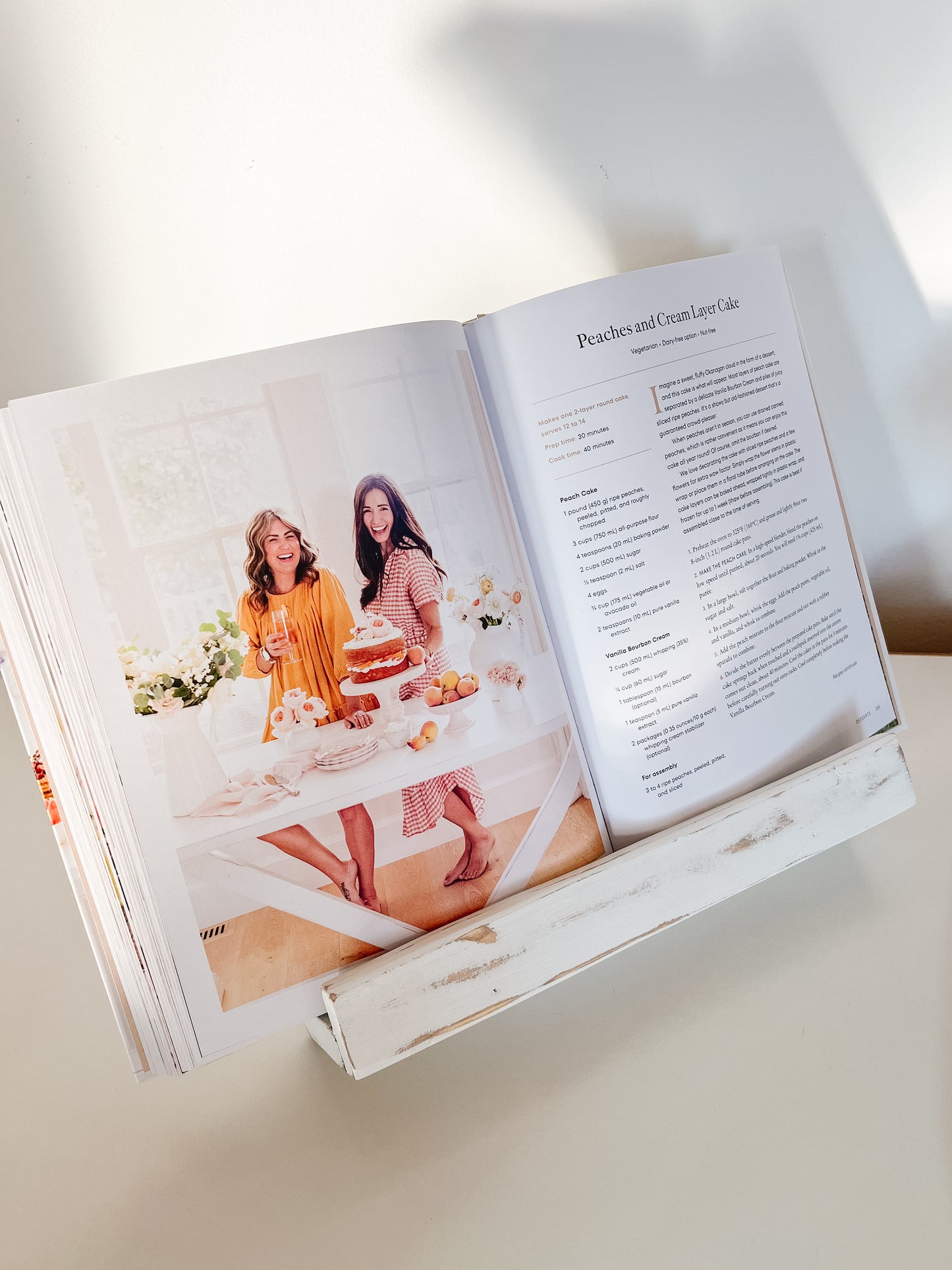 Cookbook Stand - White