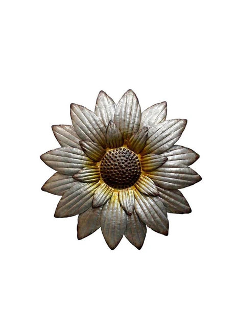 Galvanized Metal Flower 13”
