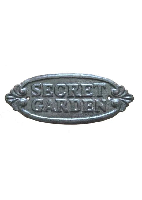 Secret Garden Cast Iron Sign