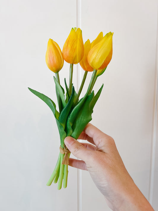 Fresh Touch Yellow Tulip Bdle 10”
