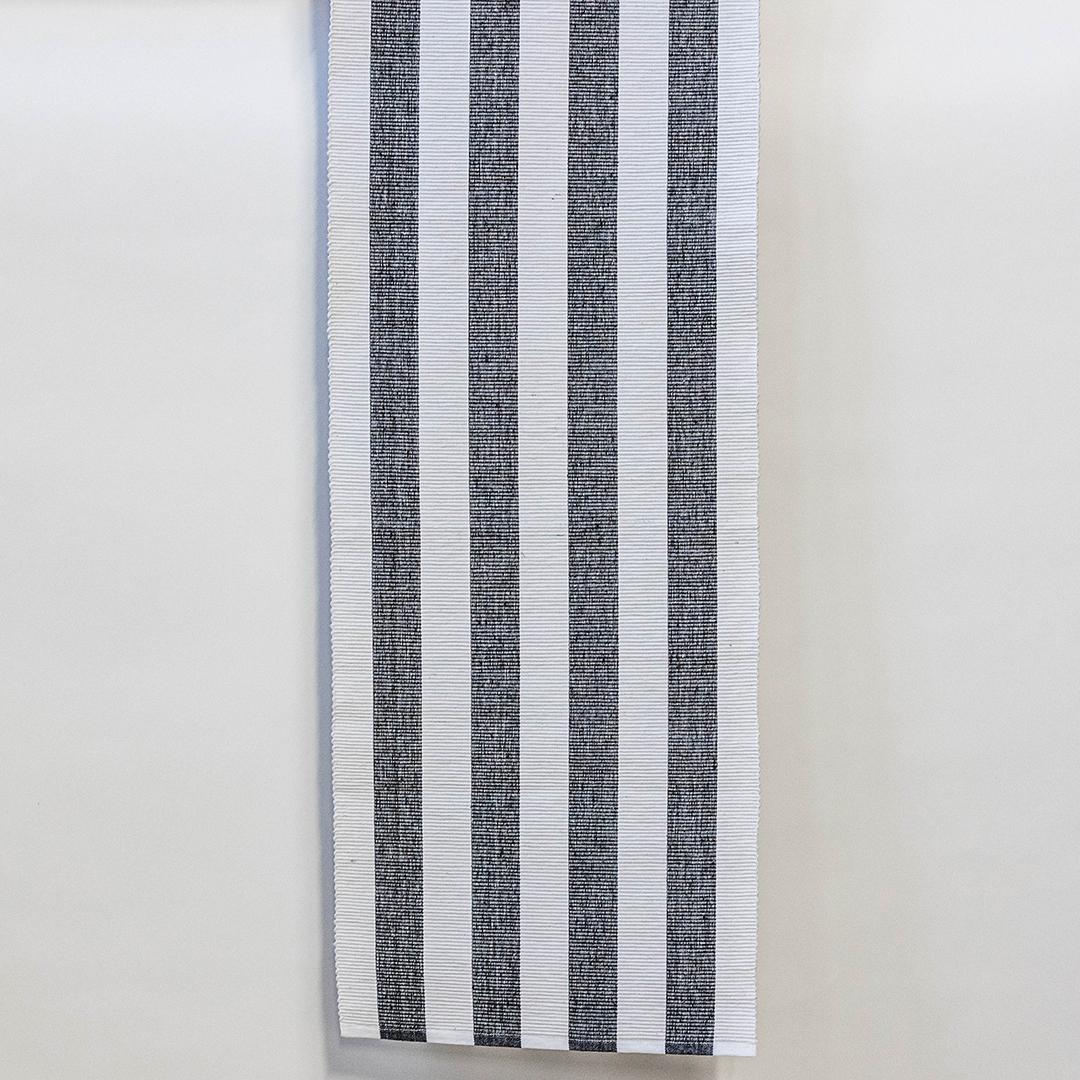 Cotton Wide Stripe Table Runner
