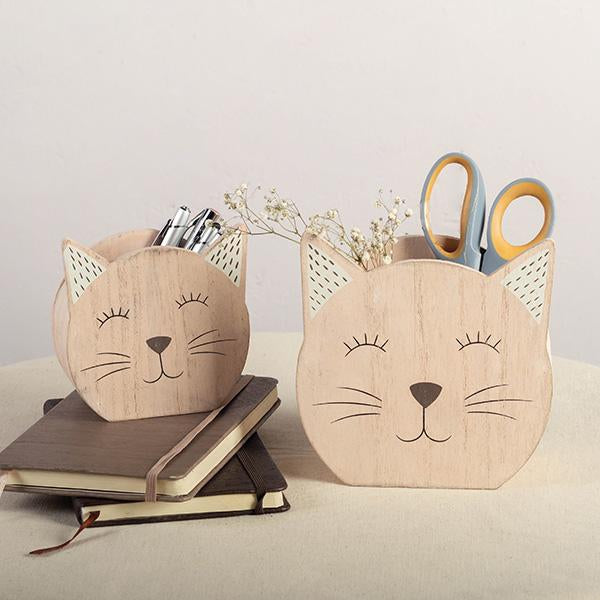 Wooden Cat Boxes - Set of 2
