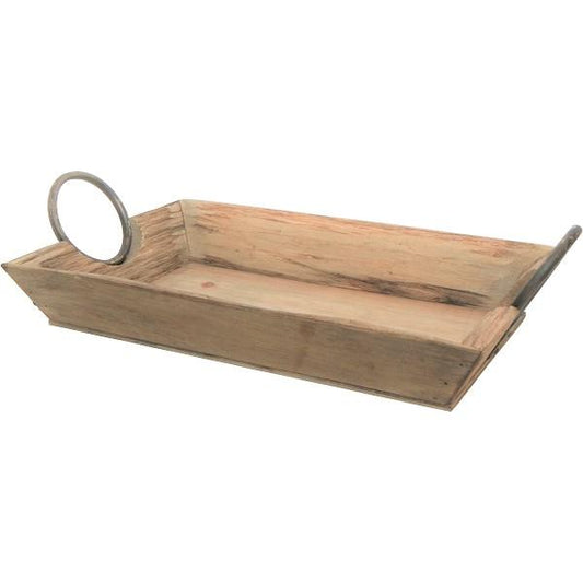 Rustic Wooden Tray with Handles