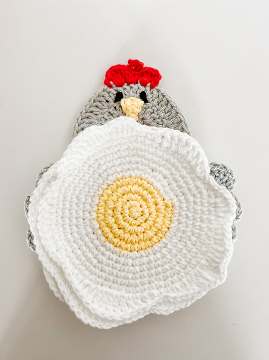 Chicken & Eggs - Potholder Set
