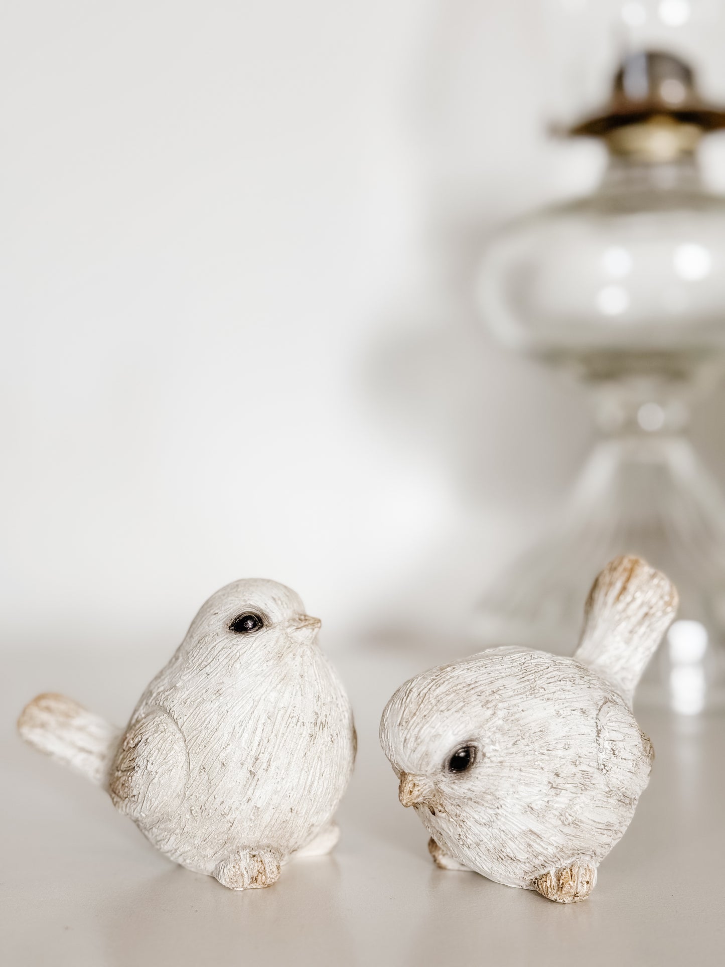 Small White Birds - Set of Two