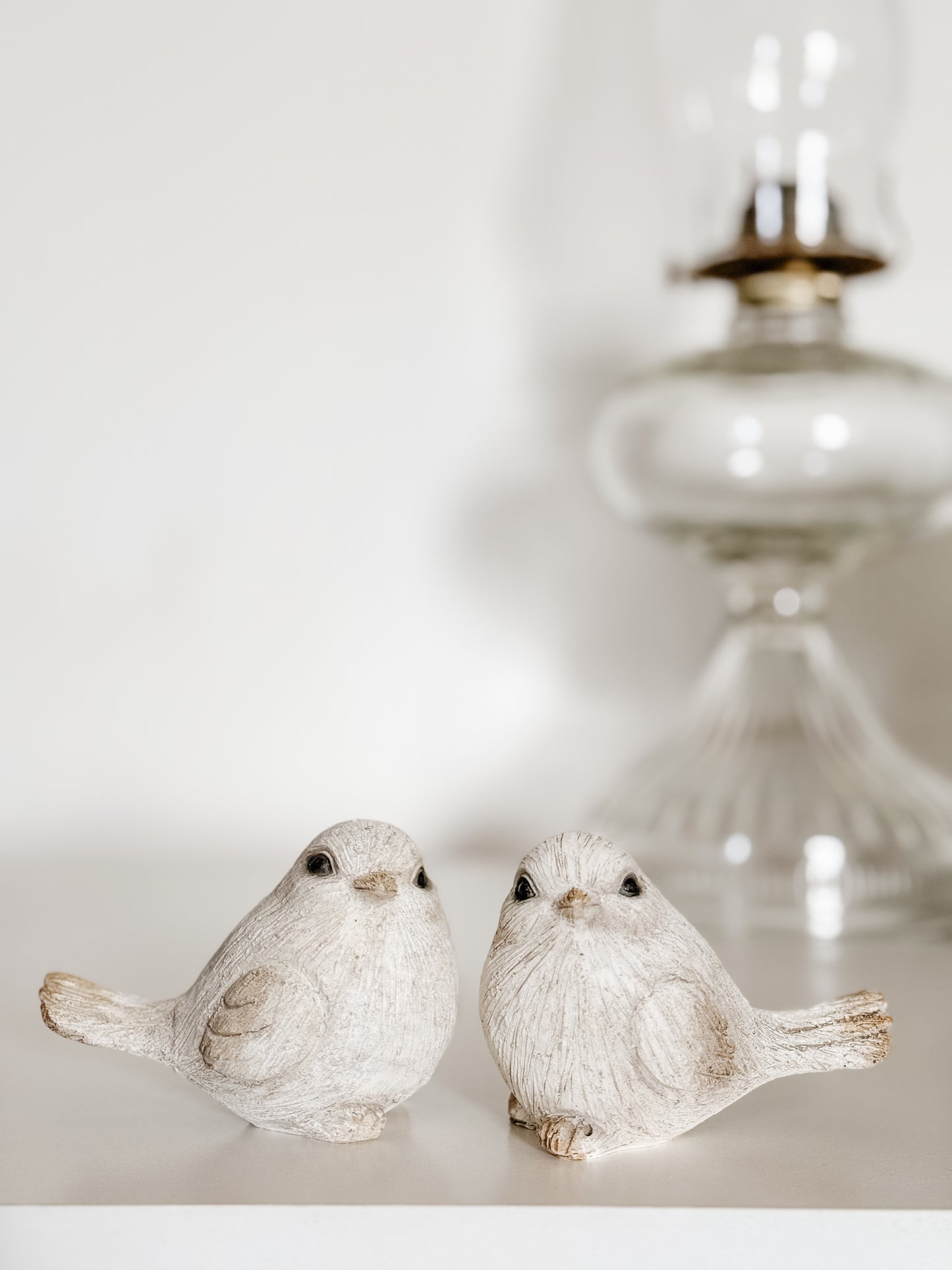 Small White Birds - Set of Two