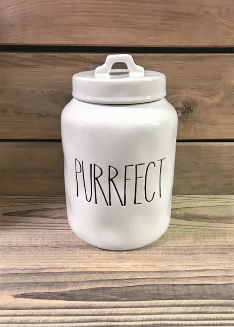 Purrfect Ceramic Treats Canister