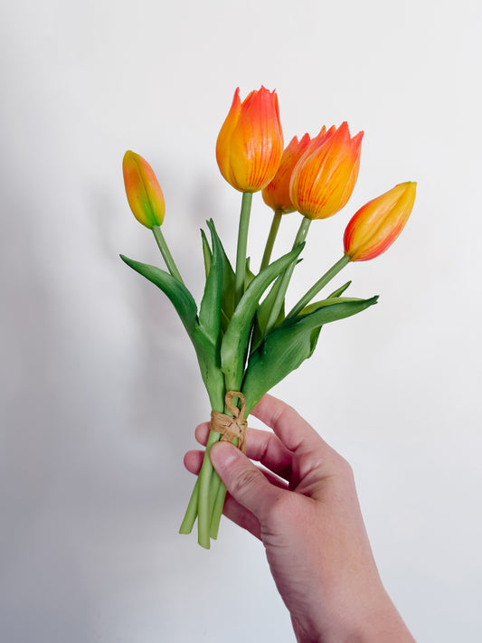 Fresh Touch Orange Tulip Bundle 10”