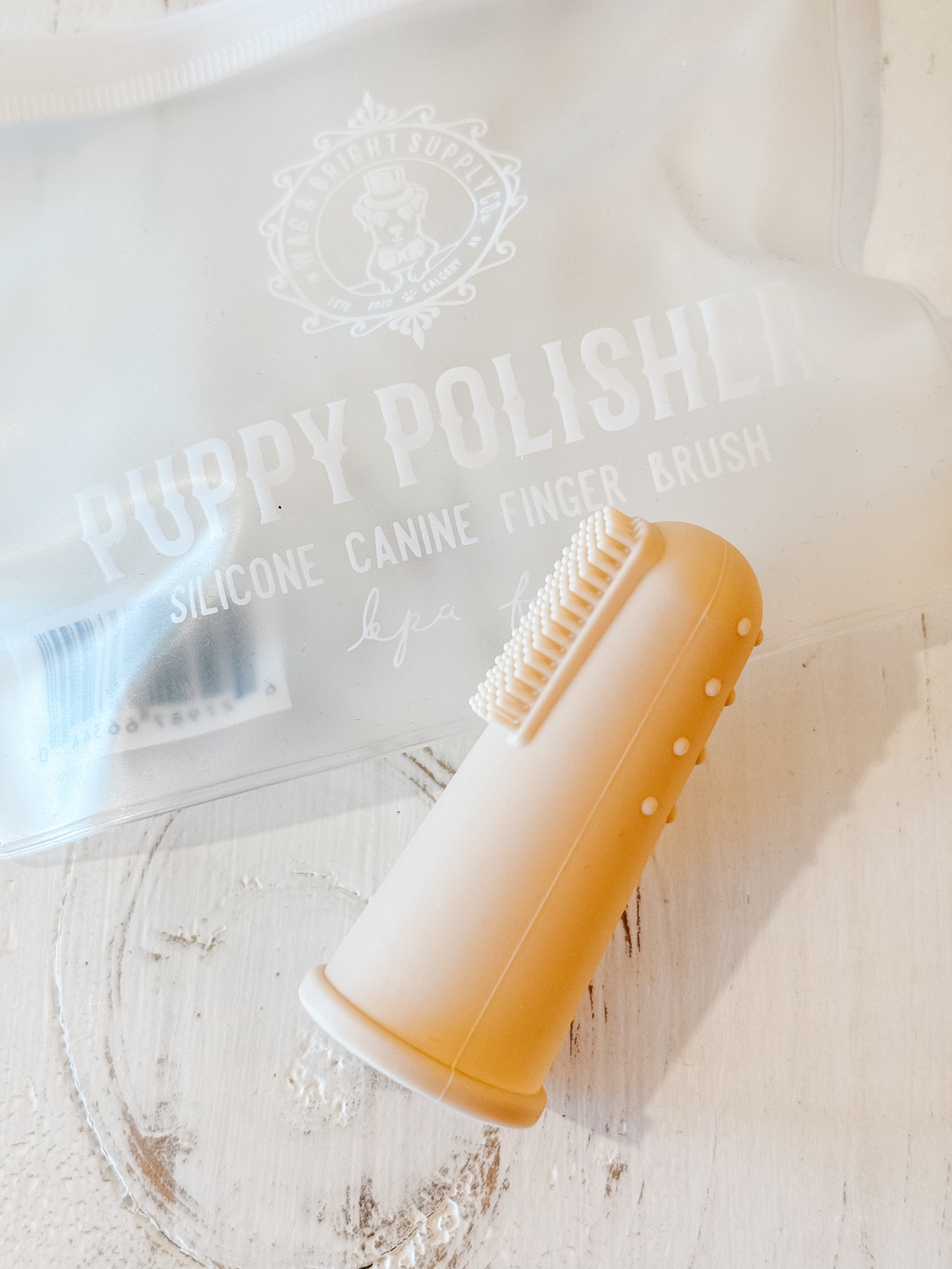 Puppy Polisher - Silicone Canine Finger Toothbrush