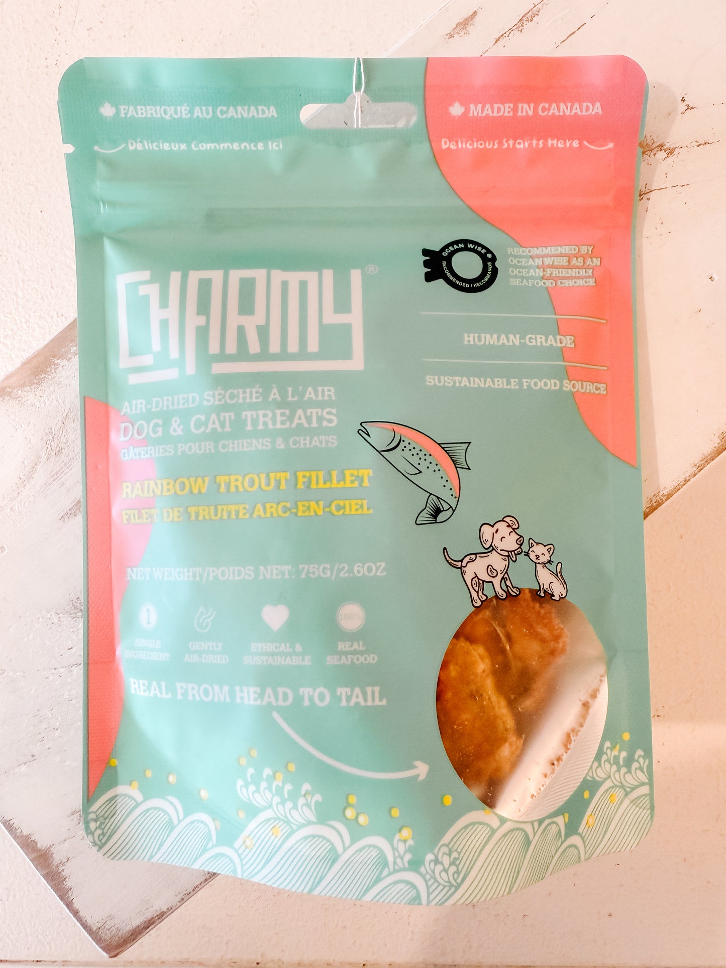 Dog & Cat Treats - Air-Dried Rainbow Trout Fillet